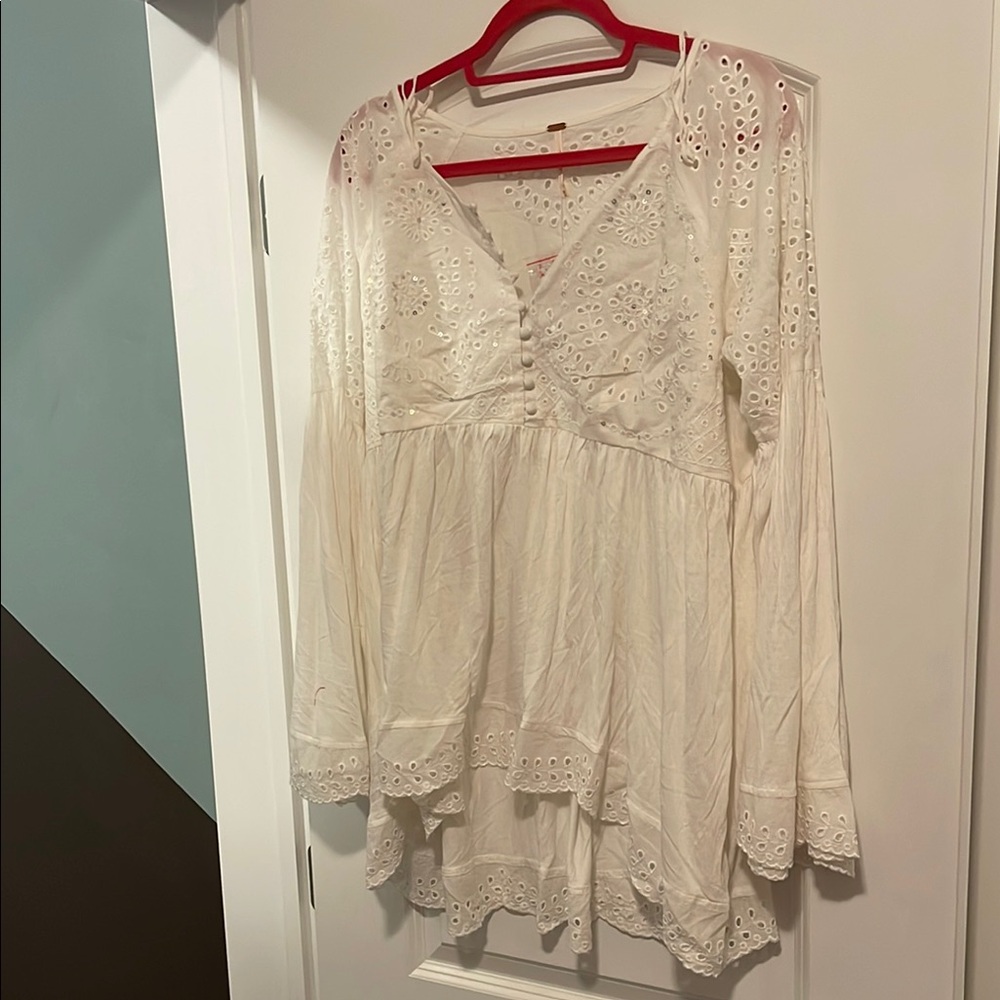 Free people White Eyelet Women's Top